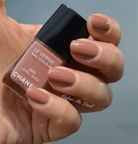 chanel le vernis denude|Chanel lovely beige nail polish.